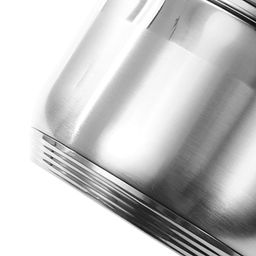 Ковш из нержавеющей стали Rondy 2,1л, д16см, h10,5см, стеклянная крышка, двойное капсулированное дно, подарочная коробка, Appetite (Китай) - Домашняя мода фото 4