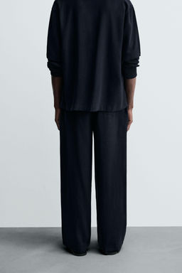 RELAXED FIT TROUSERS WITH BELT - Zara фото 3