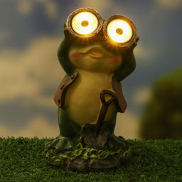 Садовый фонарь Лягушонок с биноклем 7х8х15см - Take it easy фото 3