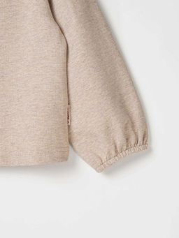 Костюм со свитшотом из 100% хлопка Бежевый меланж облегченный - Bungly фото 5