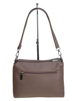 Женская сумка из искусственной кожи, цвет темная пудра - Greta фото 2