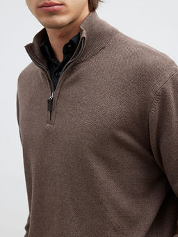 Dik Yaka Erkek Triko Kazak