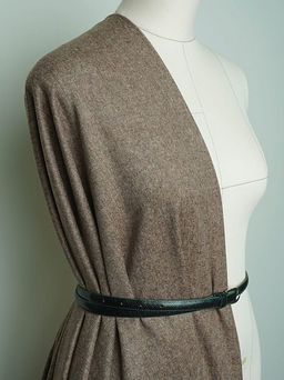 Шерсть костюмная Твид Елочка цв.бежево-коричневый, ш.1.5м, шерсть-50%, п/э-50%, 280гр/м.кв - Купава фото 11