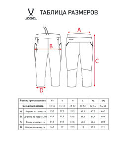 Брюки тренировочные JOGEL DIVISION PerFormDRY Pro Training Pants 3/4, темно-синий  фото 9