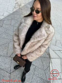 Шуба женская из искусственного меха
