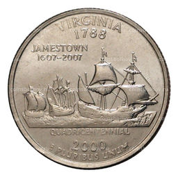 Монета 25 центов (1/4 доллара) 2000 года D США Штаты и территории  Вирджиния