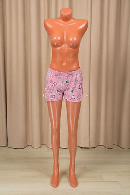 Пижама с шортами на бретелях (90-21)