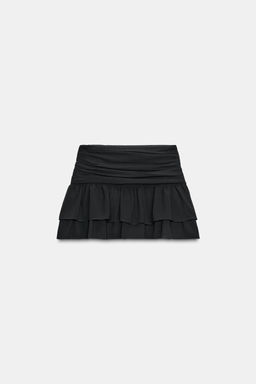 PLEATED RUFFLE SKORT - Zara фото 7