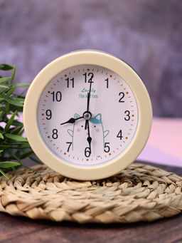 Часы-будильник Morning dog, white (12,5х12,5 см)