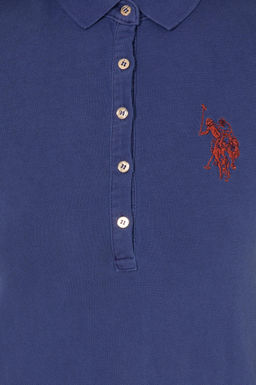 Kad_n Mavi Polo Yaka _rme Elbise - U.s. polo assn фото 5