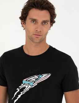 Siyah Slim Fit Ti__rt - Cacharel фото 2