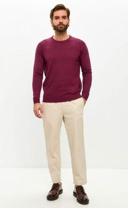 Джемпер F121-15-812 bordo melange - Fine joyce фото 4