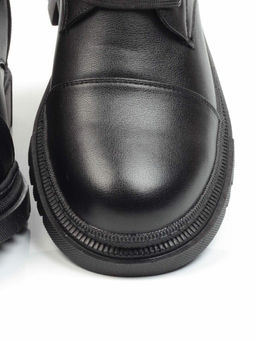 01-5257-1 BLACK Ботинки демисезонные (натуральная кожа, байка) - No name фото 14