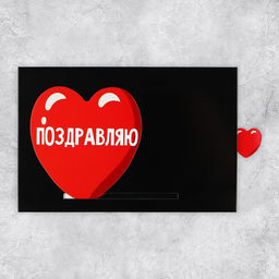 Цена за 2 шт. Открытка интерактивная поздравительная «Поздравляю», 16×11 см