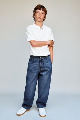 BALLOON JEANS WITH ELASTIC TRIM - Zara фото 5