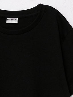 Bisiklet Yaka Basic K?sa Kollu Pamuklu Erkek ?ocuk Ti??rt - Waikiki фото 3