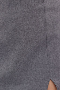 TRENDYOLMILLA Gri Mini Y?rtmac Detayl? Dokuma Sort Etek TWOAW25SR00011  фото 3