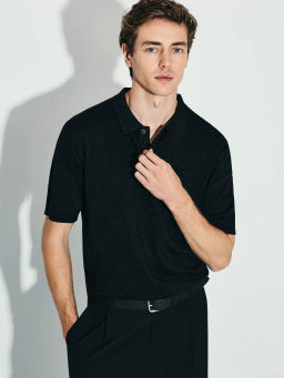 Джемпер поло с металлизированной нитью / Zarina