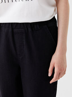 Beli Lastikli Straight Fit Kad?n Jean Pantolon