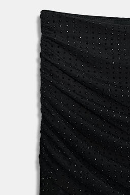 SHIMMER GATHERED TULLE TROUSERS - Zara фото 9