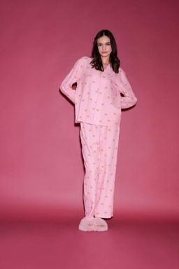 Fall in Love Sevgililer Gunu Uzun Boy Dokuma Pijama Alt?