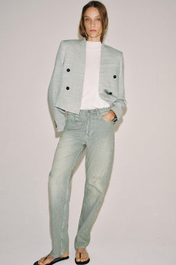 JEANS ZW COLLECTION RECTOS TIRO BAJO RAYAS / Rayas