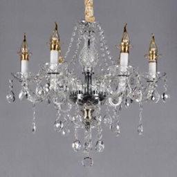 Люстра подвесная в стиле барокко "Barone" 8*40Вт 25-S9013 со стеклянными основаниями