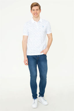 U. S. Polo Assn Мужская темно-синяя футболка с воротником-поло - U.s. polo assn фото 11