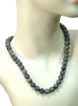 Бусы из лабрадора шарик 10мм, 49см