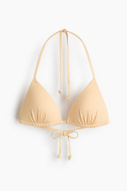 Top de bikini triangular con copas acolchadas