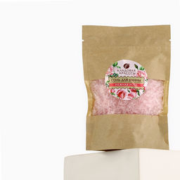 Соль для ванны, 150 г, аромат нежной розы, Кладовая красоты  фото 4