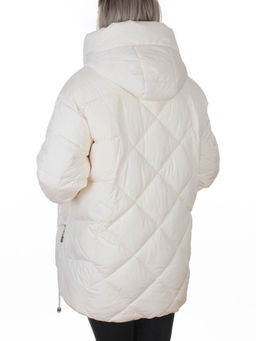 8811 MILK WHITE Куртка зимняя женская (150 гр. холлофайбер)