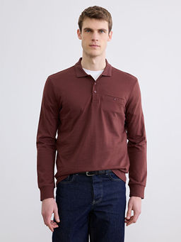 Polo Yaka Uzun Kollu Erkek Ti??rt