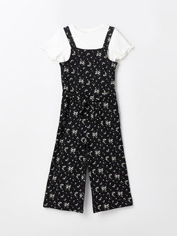 ?i?ekli K?z ?ocuk Tulum ve Ti??rt