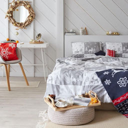 Постельное белье LoveLife 1,5сп New year forest 143*215см,150*225см,50*70см-2шт фото 20