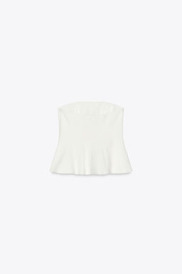 PEPLUM BANDEAU TOP