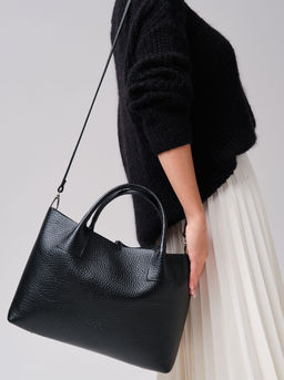 Кожаная сумка Iris DBR 31372 черный соло фото 7