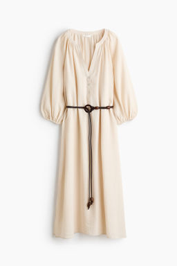 Vestido oversize con cintur?n de anudar