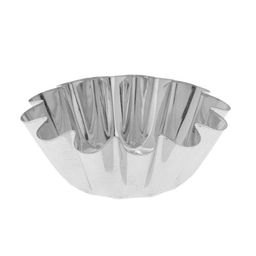 Цена за 16 шт. Форма для выпечки ромовой бабы, d=12.2 см, жесть, серебрситая