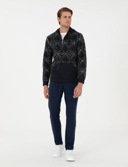 Lacivert Regular Fit Sweatshirt