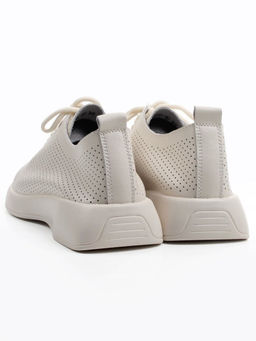 03-YD8-1D LT. BEIGE Полуботинки летние женские (натуральная кожа)