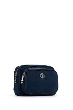 Женская темно-синяя стеганая поясная сумка - U.s. polo assn фото 4