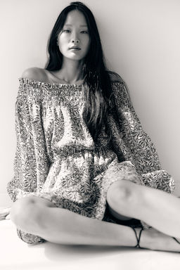 Vestido off-the-shoulder - H&m фото 2