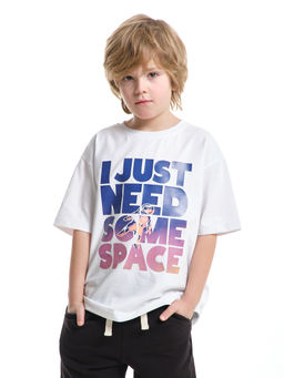 Футболка I JUST NEED 22-9002 белый - Mini maxi фото 6