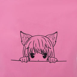 Сумка шопер Девочка, 35 х 0,5 х 40 см, вышивка, розовый - Nazamok фото 3