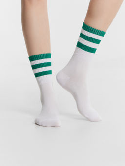 Цена за 5 пар! Носки женские высокие в наборе, 3 пары - Mark formelle фото 2