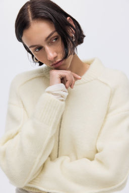 C?rdigan en mezcla de mohair con cremallera - H&m фото 6