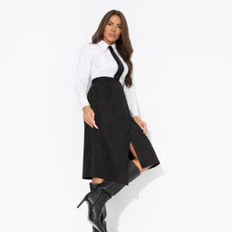 Юбка из мягкой замши, Дерзкие фантазии (чёрная) - Charutti фото 8