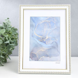 Фоторамка для фото 15×21 см Keep memories «Камея», пластик, белый, (пластиковый экран)