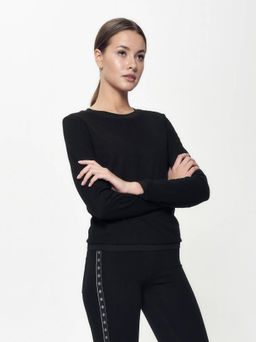 CONTE Ультракомфортный фактурный свитшот LD 888 black